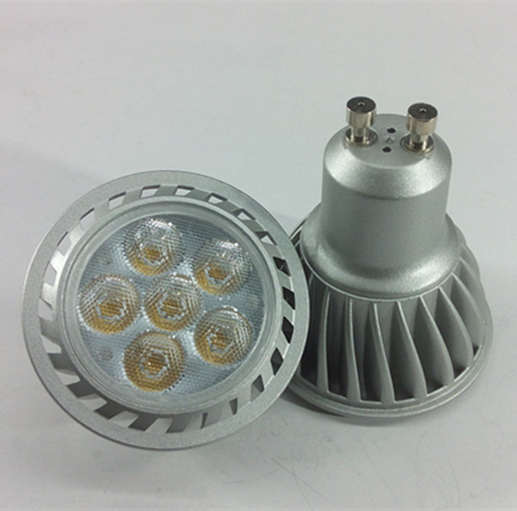 银色风形6X1W珠面 GU10银色
