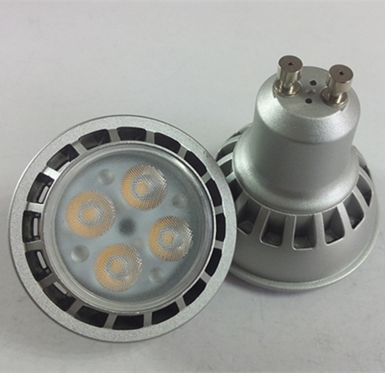 21-G银色4x1W珠面GU10 